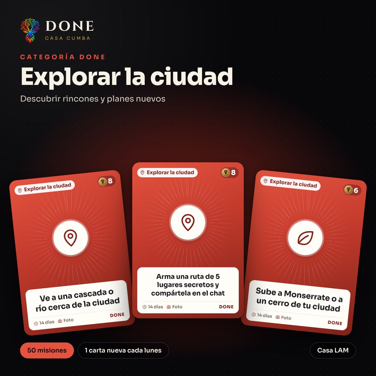DONE · Explorar la ciudad
