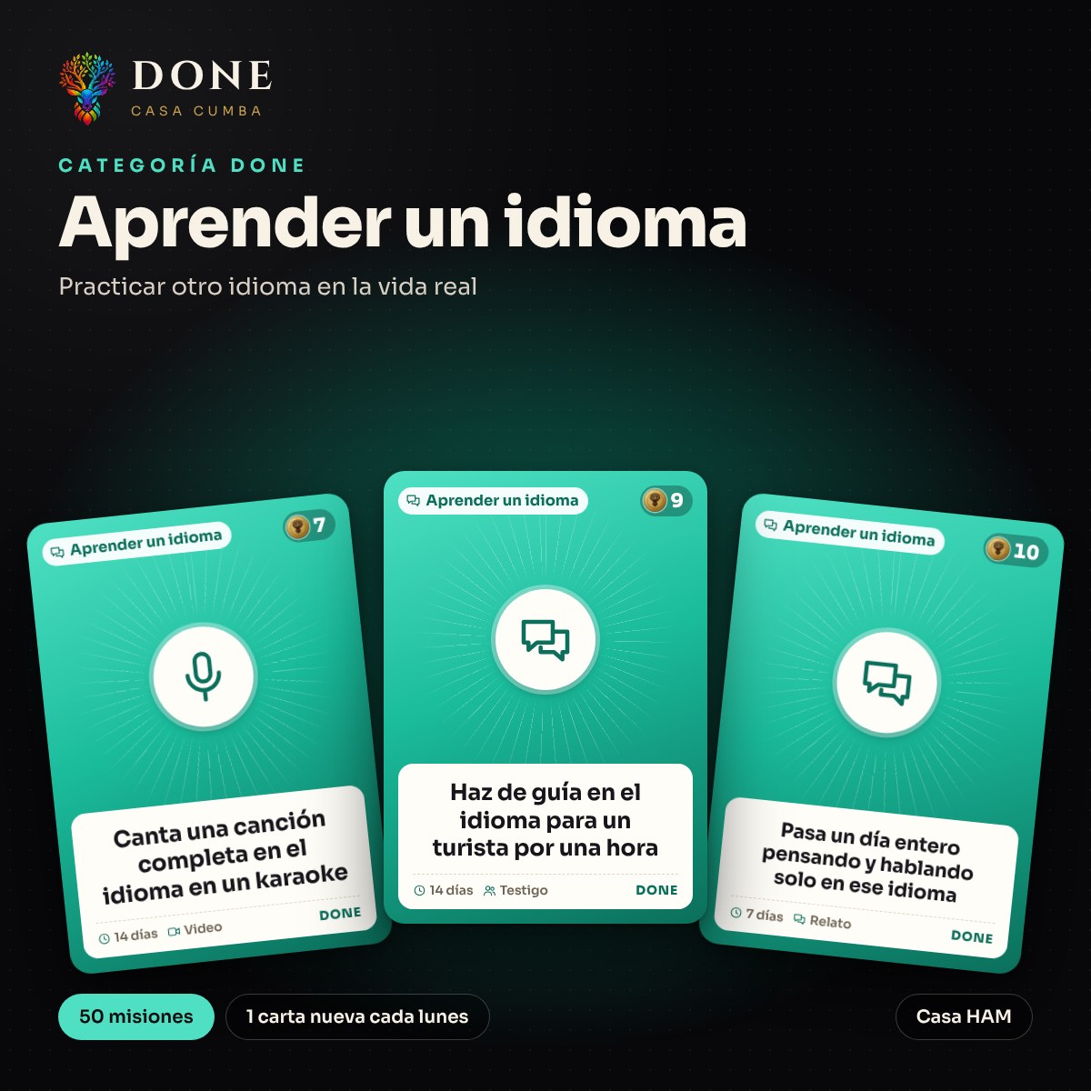 DONE · Aprender un idioma