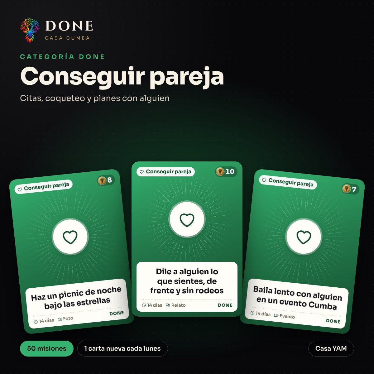 DONE · Conseguir pareja