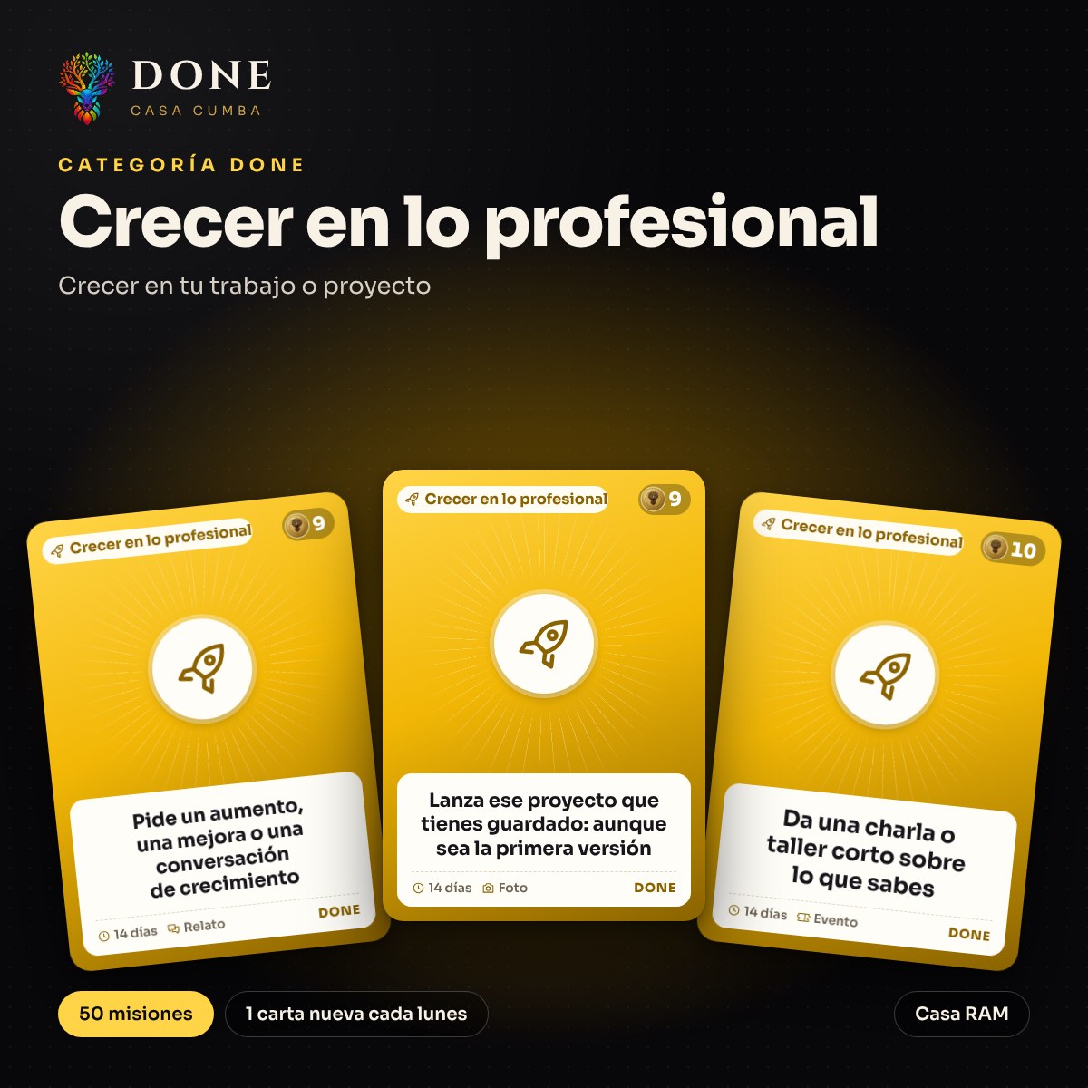 DONE · Crecer en lo profesional